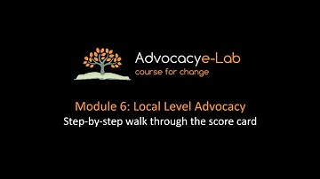 Step by step walk through the score card