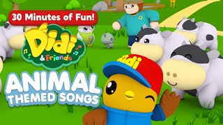 Nursery Rhymes  | 30 Minutes of Fun! Didi & Friends Animal Themed Songs  | Didi & Friends in English