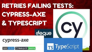 ♿️Retry on Failed Automated Accessibility Tests - Cypress-Axe, Cypress & TypeScript | Ep 09
