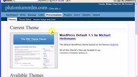 Installing a Wordpress Blog in 5 minutes using cpanel part 2