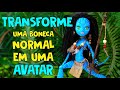 Nunca se é velho demais para as bonecas! Transforme uma boneca Monster High em Neytiri 🦋