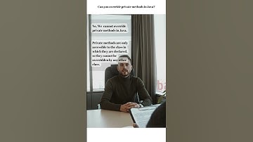 Can you override private methods in Java? | #shorts