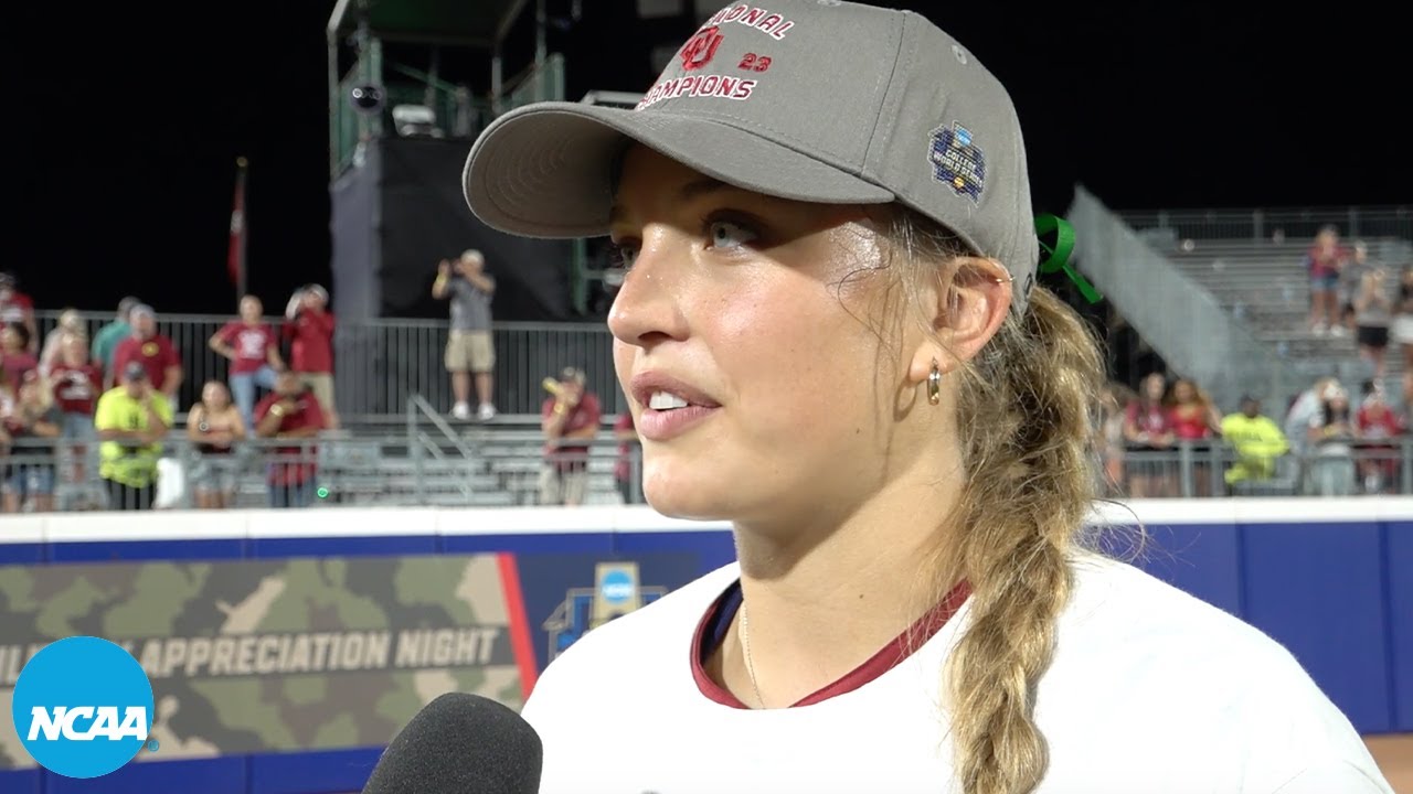 Alex Storako gets the win in Oklahoma softball's 2023 WCWS clincher