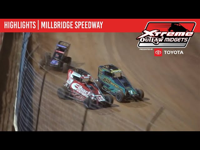 Xtreme Outlaw Midget Series Presented by Toyota | Millbridge Speedway | May 22, 2024 | HIGHLIGHTS class=