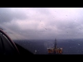 Helicopter flight into the Gulf of Mexico. [ Life in the Oil Field Skies by Don Brand ]