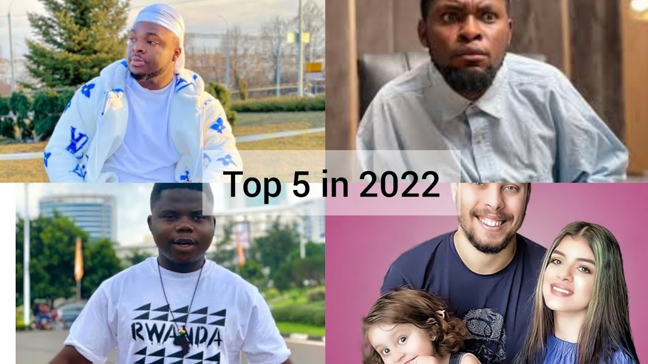 Top five African influencers on YouTube in 2022
