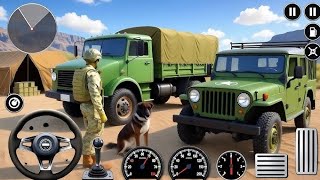 미국 육군 오프로드 트럭 운전 3D 2025 - 육군 트럭 운전 화물 게임 - 안드로이드 게임플레이 #바이럴 #미국 screenshot 1