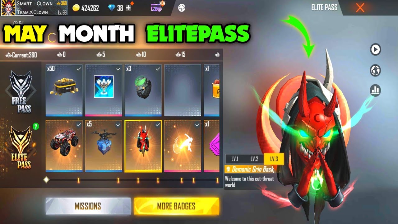 NEXT ELITE PASS FREE FIRE | MAY ELITE PASS FREE FIRE 2022 | SEASON 48 ELITE PASS FREE FIRE |