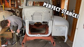 1952 FORD F1 PICKUP TRUCK Build UPDATE  INSTALLING my Dad's TCI IFS WITH RideTech Coilovers!