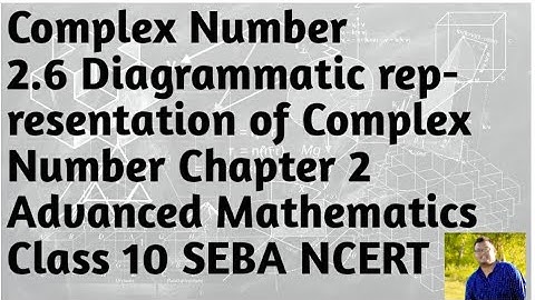Diagrammatic representation of Complex number || Ch-2 Advanced mathematics || Class 10 SEBA NCERT