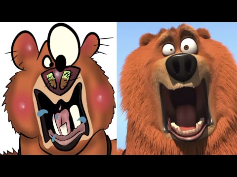 Grizzy And The Lemmings Drawing Meme - Funny Disney Cartoon Drawing Meme