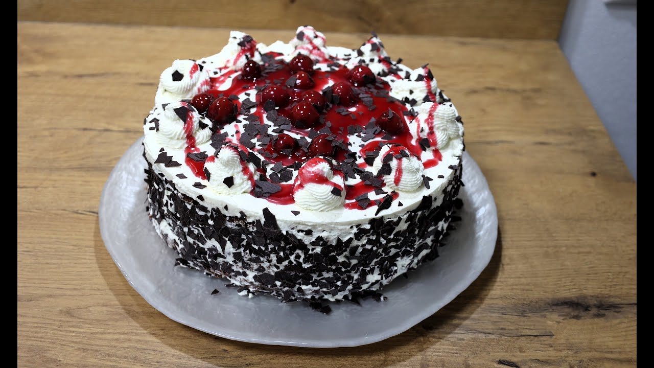 Schwarzwälder Kirschtorte mit Mascarpone - Sahne / German Mascarpone Cake