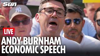 Information Andy Burnham delivers speech to set out economic vision Update