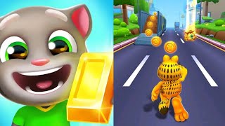 Talking Tom Gold Run VS Garfield Rush 2023 Android Gameplay