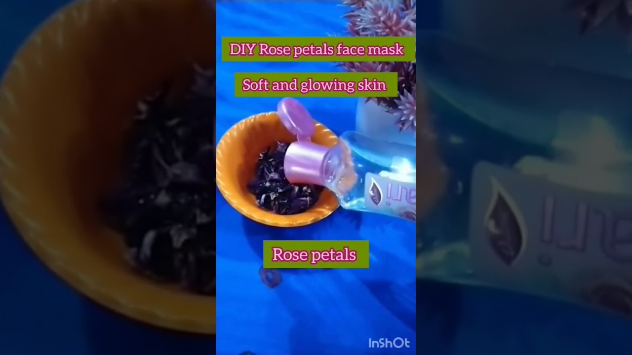 DIY fresh rose face mask for glowing skin