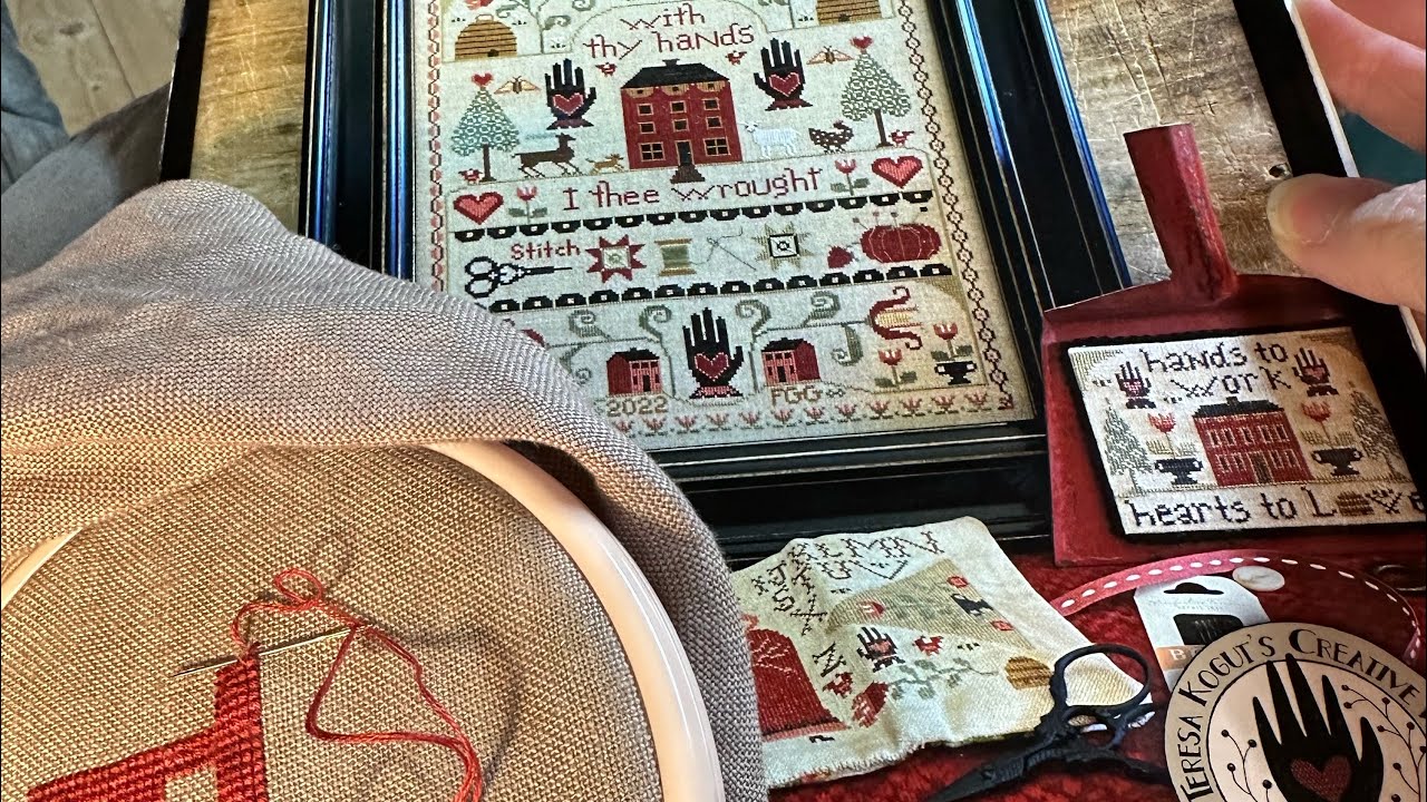 January 31, 2026 - Flosstube #21 WIPs and a couple of finishes