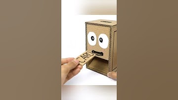 How To Make Mini ATM Machine Cardboard #Shorts