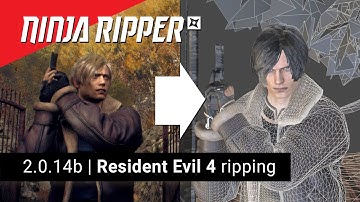 Ninja Ripper 2.0.14 beta | How to rip 3D models from Resident Evil 4 (RE2/3/7/8)