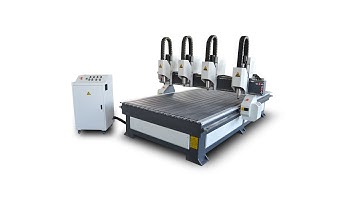Multi heads CNC Router For Wooden Crafts Macking Four - Heads Woodworking Machine
