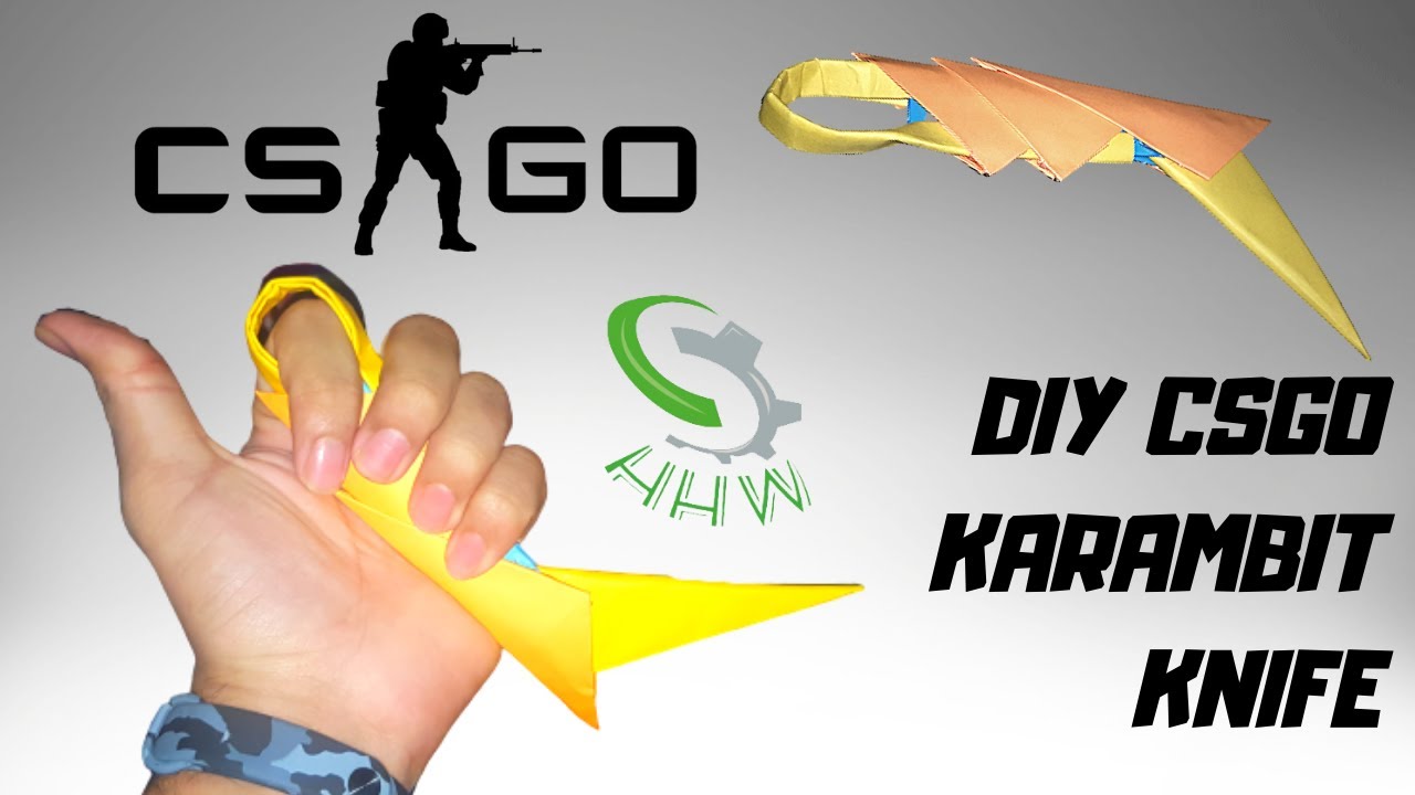 Easy to make paper Karambit - Paper Knife | DIY CSGO Karambit