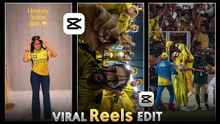 I Love My Yellow Side Reels Editing | IPL reels editing tutorial | MS Dhoni reels editing screenshot 5