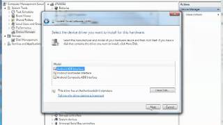 Forcing installation of the Google ADB Driver in Windows 7 for Kobo Vox screenshot 4