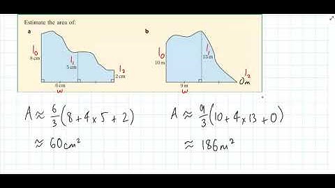 Simpson Rule - area of irregular shapes