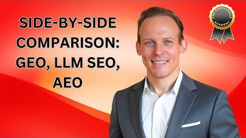 AEO vs LLM SEO vs GEO: The Future of SEO Compared Side-by-Side