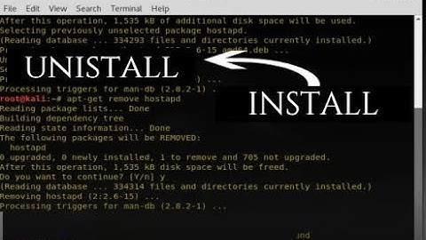 how to install/ uninstall /remove apps § packages §......... in kali linux 2018.2