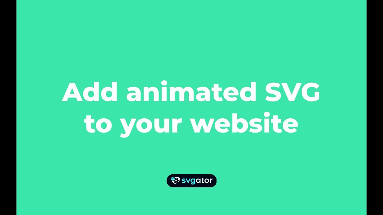 How To Add SVG Animations To Your Website How To Add SVG Animations To Your Website