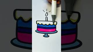 For my daughter’s Birthday today 🥳 #happybirthday#birthdaycake #colorwithme #coloring #coloringpage screenshot 5