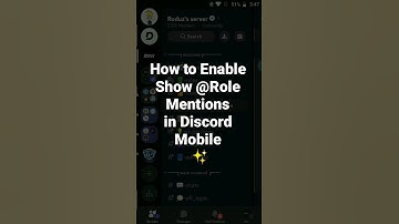 How to Enable Show @Role Mentions in Discord Mobile ✨ #roduz #discord #role #mention #how #howto