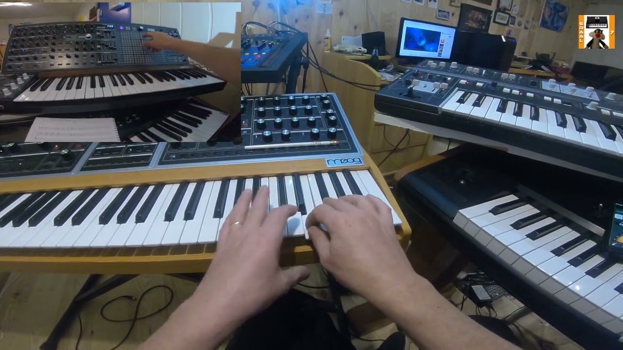 ONE NIGHT IN SPACE Tangerine dream cover by Graal7 YouTube