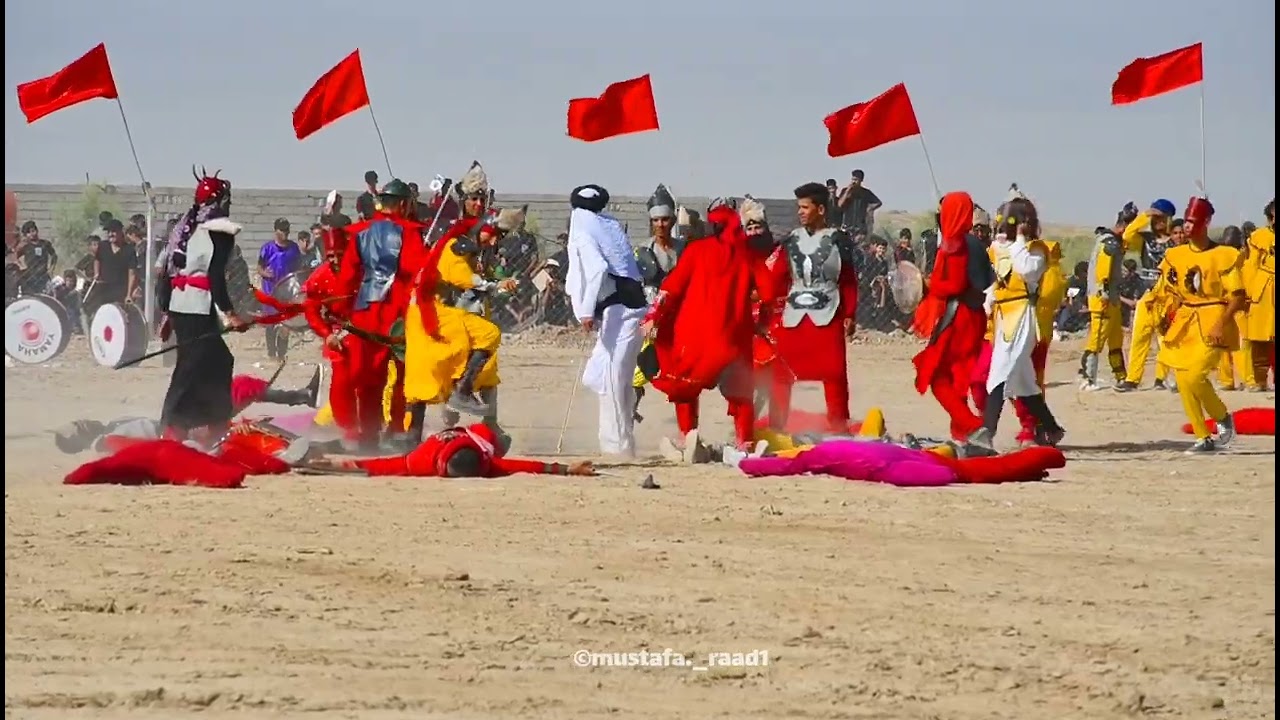 تشابيه معركه الطف يوم العاشر من محرم. محافظة ديالى قبيله عتبه. تصوير. مصطفى رعد 2023