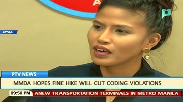 MMDA hopes fine hike will cut coding violations