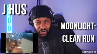 J Hus - Moonlight / Clean Run (Official Visualiser) [Reaction] | LeeToTheVI