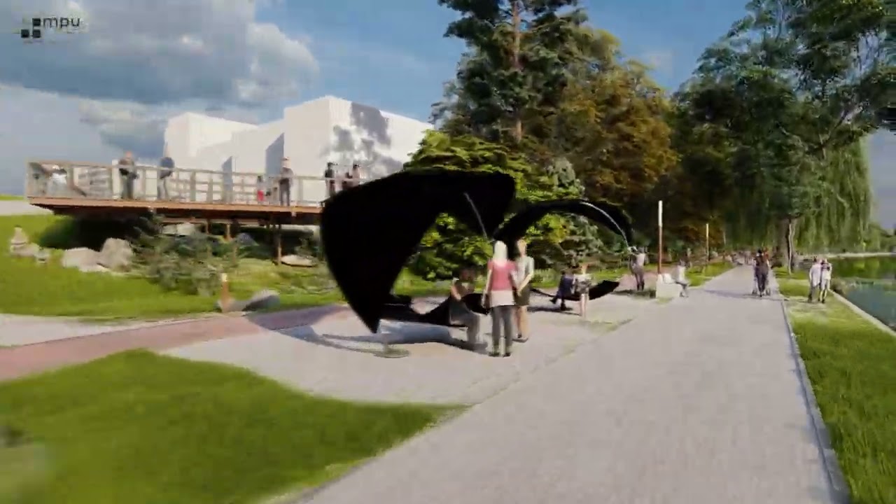 Propozycja zagospodarowania bulwarów nad Brdą na przedłużeniu ulicy Bałtyckiej w Bydgoszczy