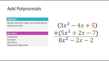 4.01 Adding Polynomials