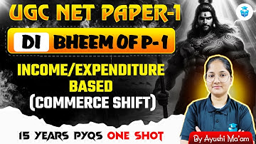 UGC NET Paper 1 DI PYQs | Income Expenditure Based Commerce Shift Questions by Ayushi Mam
