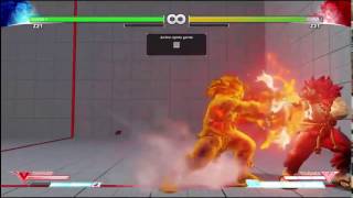 Akuma (POC): Ex Red Fireball true blockstrings + frame traps