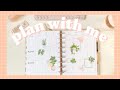 plan with me: plants and pretty pastels 🌿 (classic vertical happy planner)