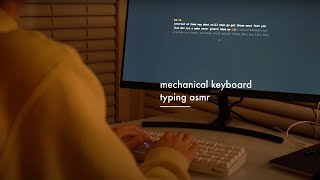 asmr keyboard typing | 1 hr, red switch, no talking