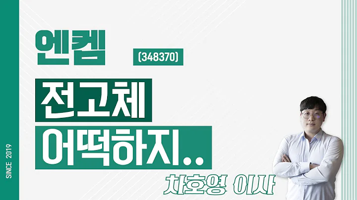 엔켐 (348370) - 전고체 어떡하지..