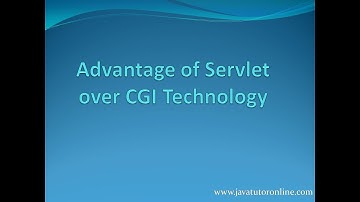 Advantage of Servlet over Cgi Technology | Servlet Tutorial  | javatutoronline.com