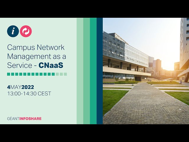 GÉANT Infoshare - Campus Network Management as a Service CNaaS | 4 May 2022