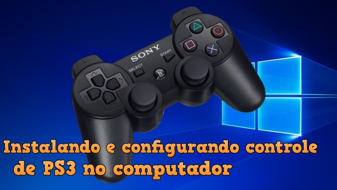 Como INSTALAR Controle de Playstation 3 no Pc/Notebook Fácil em