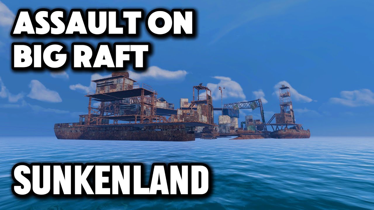 Epic Battle on Big Raft - Sunkenland - S4E10 - YouTube