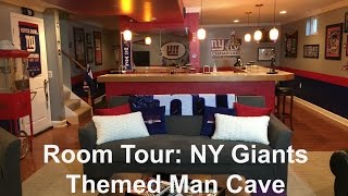 Room Tour: NY Giants Themed Man Cave