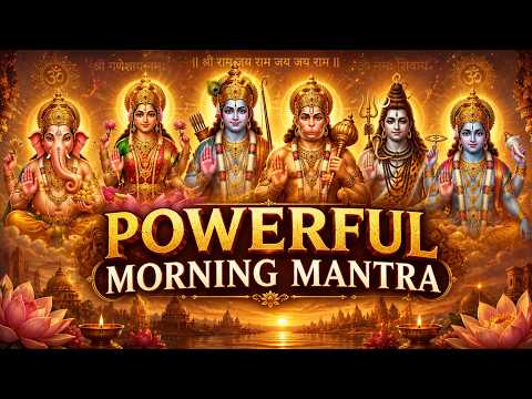 10 Most Powerful Morning Mantras | Remove All Negativity | Ganesh Hanuman Shiva Vishnu Krishna...