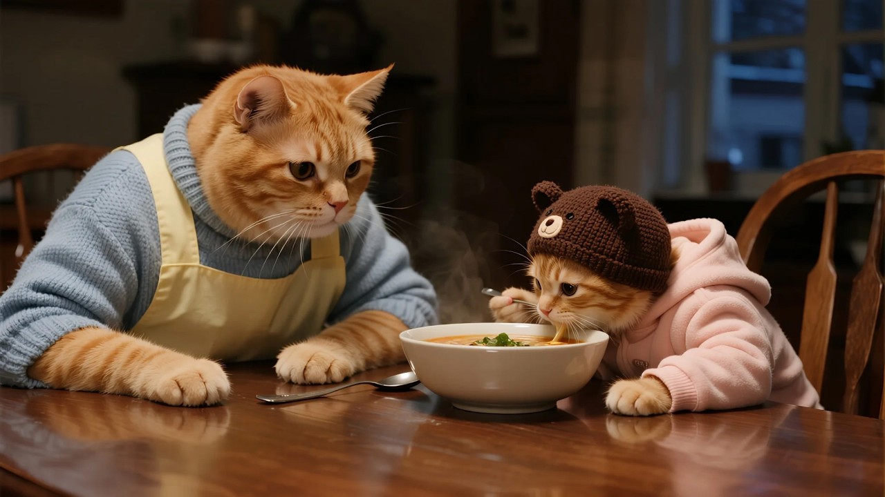 How did the naughty Ginger Kitten spill milk and the Mama Cat punish him?😭